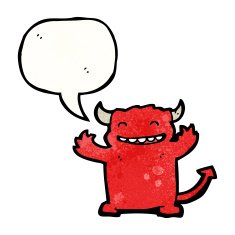 happy little devil cartoon N2