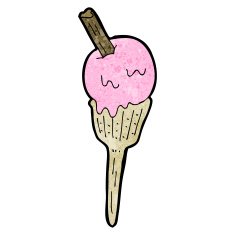 large ice cream cartoon N4