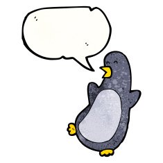 cartoon dancing penguin N2