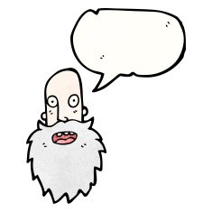 cartoon old man's face N4
