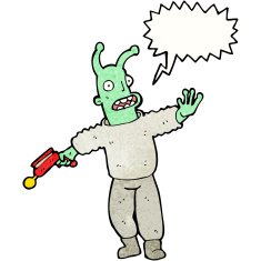 cartoon alien invader N7