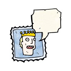 talking postage stamp cartoon N2