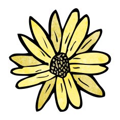 flower cartoon N4