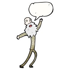 cartoon old man singing N3