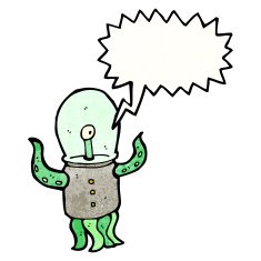 cartoon shouting alien N5