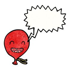 cartoon floating balloon N9