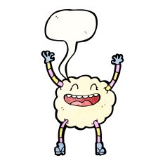 happy cloud monster cartoon character N2