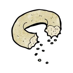 bitten donut cartoon N3
