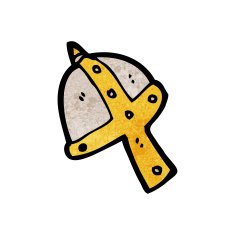 cartoon medieval helmet N10