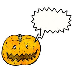 cartoon spooky pumpkin N25