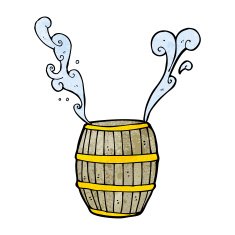cartoon barrel of water N3