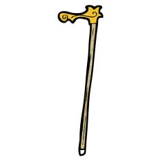 walking stick cartoon N3