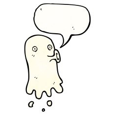 spooky ghost cartoon N30