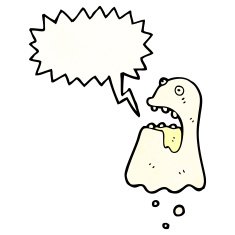 spooky ghost cartoon N31