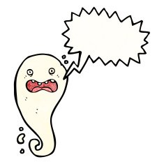 spooky ghost cartoon N33