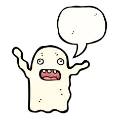 spooky ghost cartoon N34