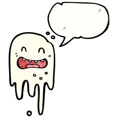 spooky ghost cartoon N35