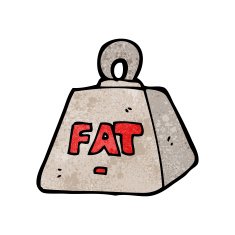 cartoon weight with fat text N2