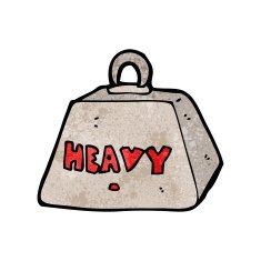 cartoon heavy metal weight N4