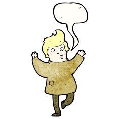 cartoon man in patched clothing N3