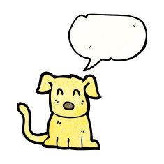 cartoon little dog N115