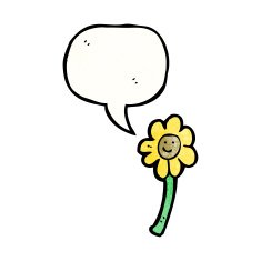 cartoon flower N515