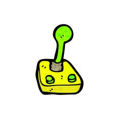cartoon computer joystick N3