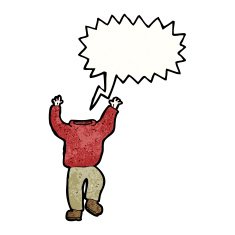 cartoon headless man N10