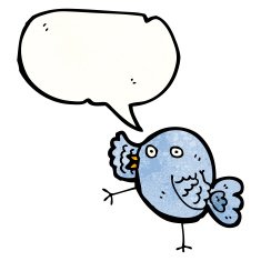 funny blue bird cartoon N4