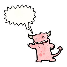 cartoon little devil N116