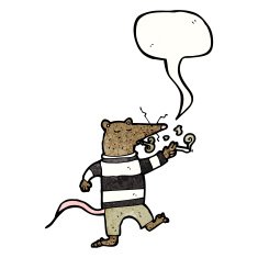 smoking rat cartoon N4