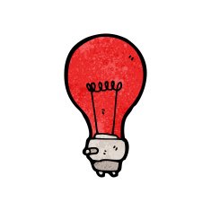 Red Light Bulb Cartoon N6