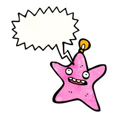 star decoration cartoon character N2
