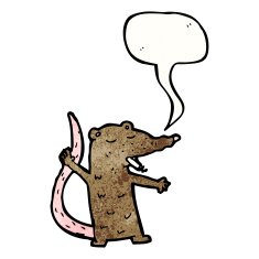 smoking rat cartoon N5