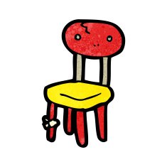 old school chair cartoon N4