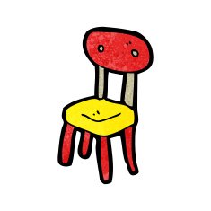 old school chair cartoon N5