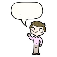 cartoon friendly boy N7