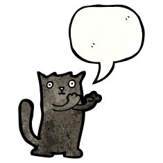 Black Cat Cartoon N28