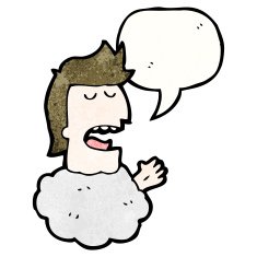 talking head in cloud cartoon N9