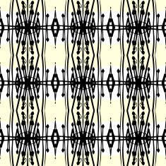 Geometric art deco pattern with thick black lines N4