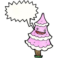 talking christmas tree cartoon N2