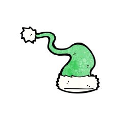 cartoon Christmas hat N16