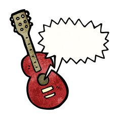 Cartoon Acoustic Guitar N9