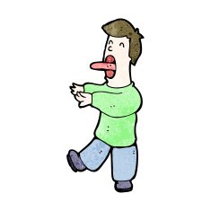 cartoon sleep walking man N2