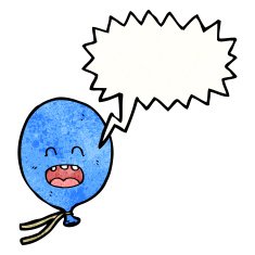 talking balloon cartoon character N6