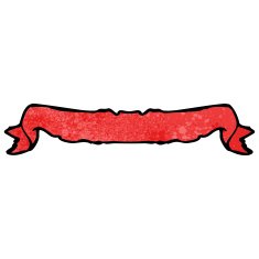 red decorative scroll cartoon N2