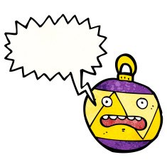 crazy shouting christmas decoration N7