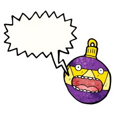 crazy shouting christmas decoration N10