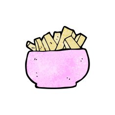 cartoon bowl of chips N4