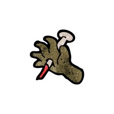 nail through hand cartoon N2